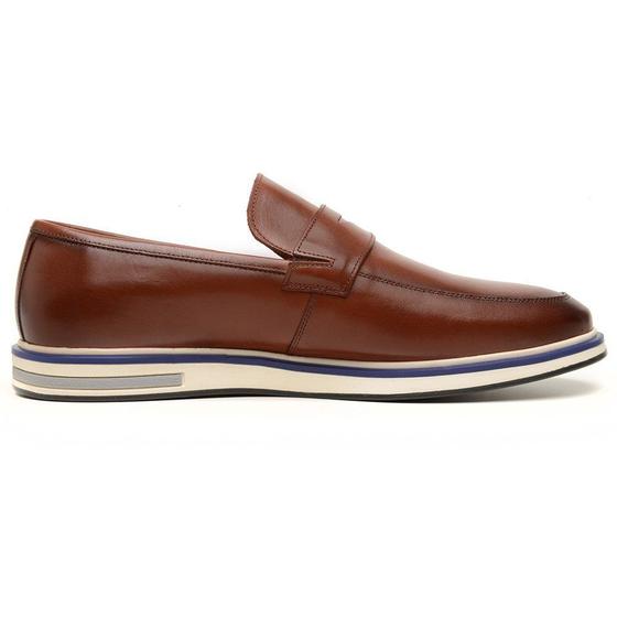 Imagem de Loafer Oxford Classico Masculino Couro Legitimo Castor 