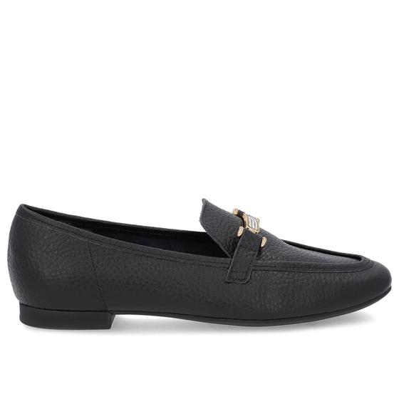 Imagem de Loafer Preto Couro Strass