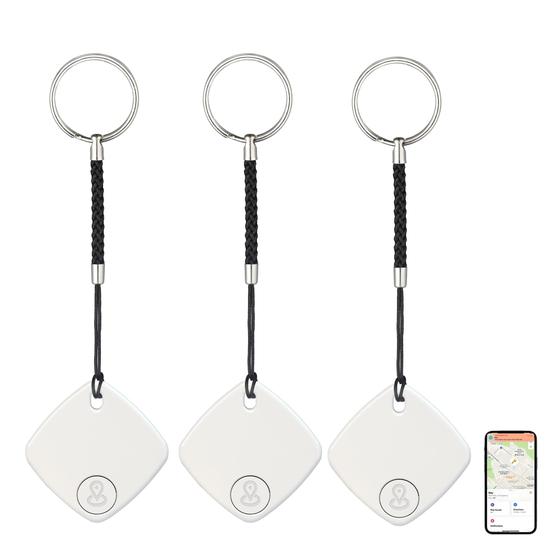 Imagem de Localizador de Chaves Inteligente Gaoducash Bluetooth - Pacote com 3 Unidades (Branco)