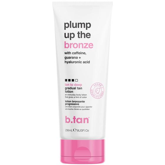 Imagem de Loção Autobronzeadora b.tan Dark Gradual Plump 240ml - Com Ácido Hialurônico