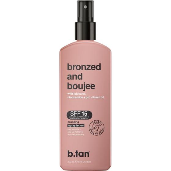 Imagem de Loção bronzeadora em spray B.Tan Bronzed e Boujee SPF 15