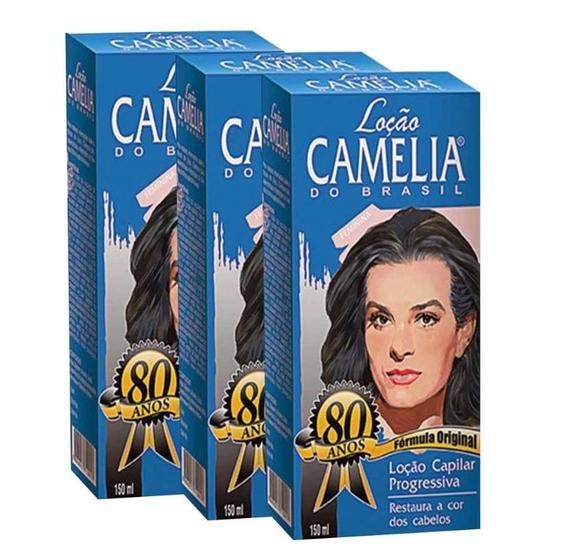 Imagem de Loção Camélia Feminina 140ml Kit C/ 3un