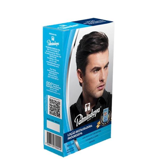 Imagem de Loção Capilar Restauradora Masculina Azul 160Ml - Palmindaya