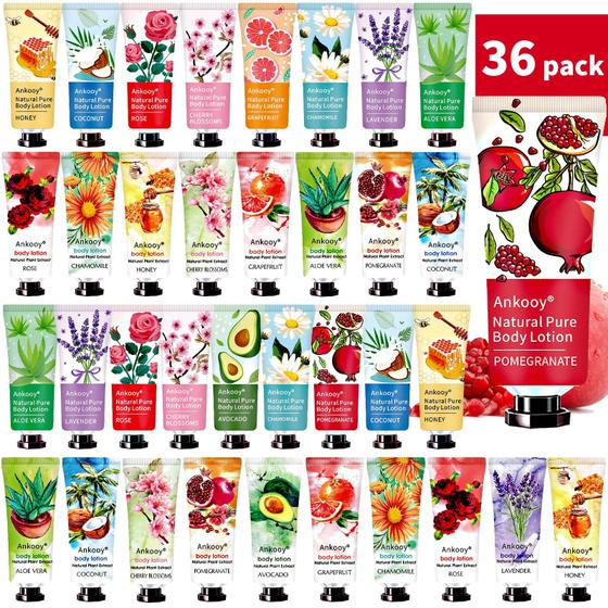 Imagem de Loção Corporal ANKOOY - Kit com 36 Unidades para Pele Seca (10 Fragrâncias)
