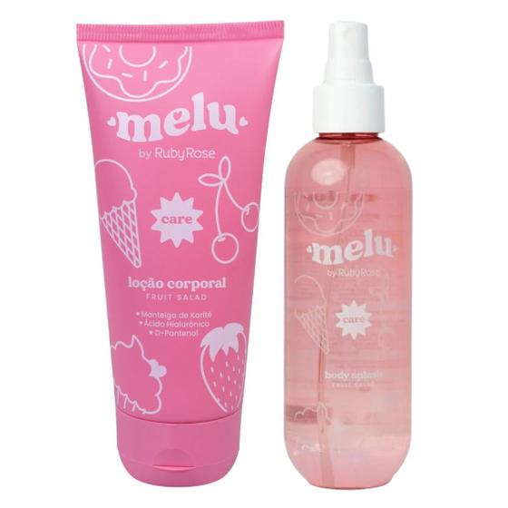 Loção Corporal + Body Splash Melu By Ruby Rose Care Fruit Salad 200ml Menor preço em Loção Corporal + Body Splash Melu By Ruby Rose Care Fruit Salad 200ml