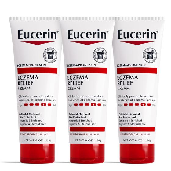 Imagem de Loção Corporal Eucerin Eczema Relief - 240ml (Kit com 3 Unidades)