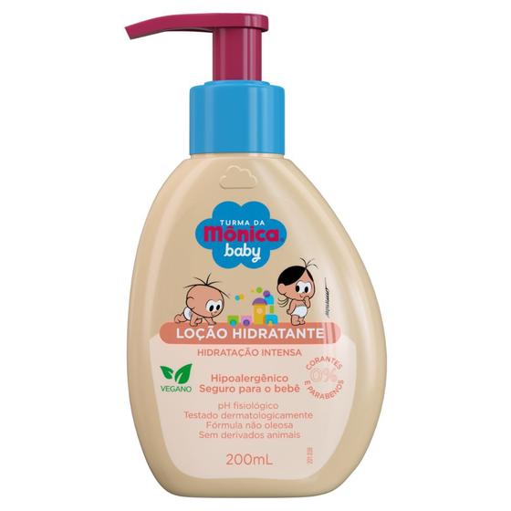 Imagem de Loção Corporal Hidratante Turma da Mônica Baby Hidratação Intensa 200ml