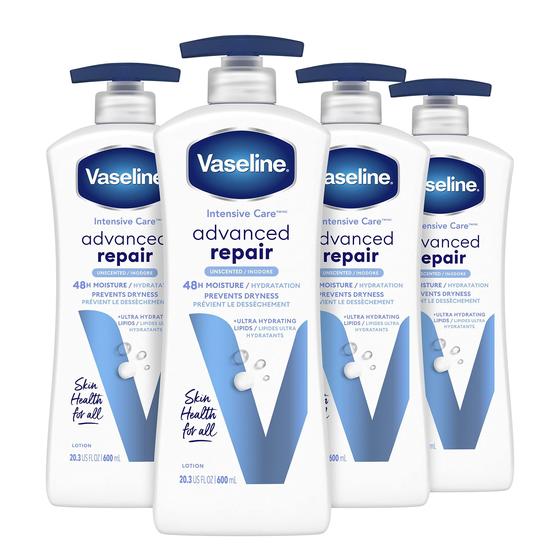 Imagem de Loção corporal Vaselina Intensive Care Advanced Repair 600mL x4