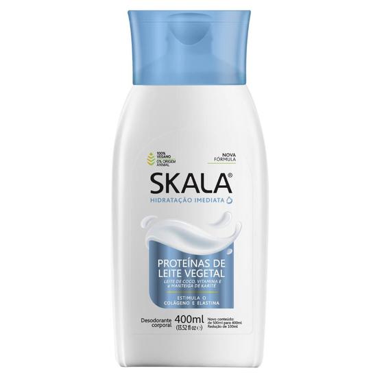 Loção Creme Hidratante Corporal Proteína Leite Skala 400ml Menor preço em Loção Creme Hidratante Corporal Proteína Leite Skala 400ml