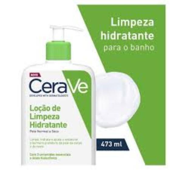 Imagem de Loção de Limpeza Hidratante Para o Banho CeraVe Pele Normal a Seca com 473ml