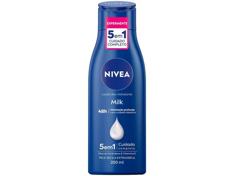 Imagem de Loção Deo-Hidratante Corporal Nivea Milk - Hidratação Profunda 200ml