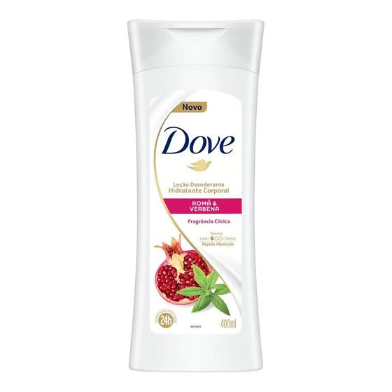 Imagem de Loção Desodorante Hidratante Corporal Romã E Verbena 400 ml Dove