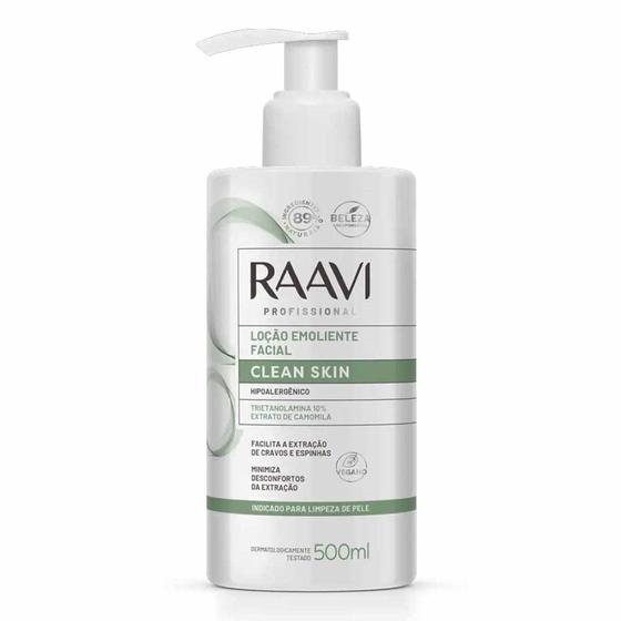 Imagem de Loção Emoliente Facial Clean Skin 500ml - Raavi