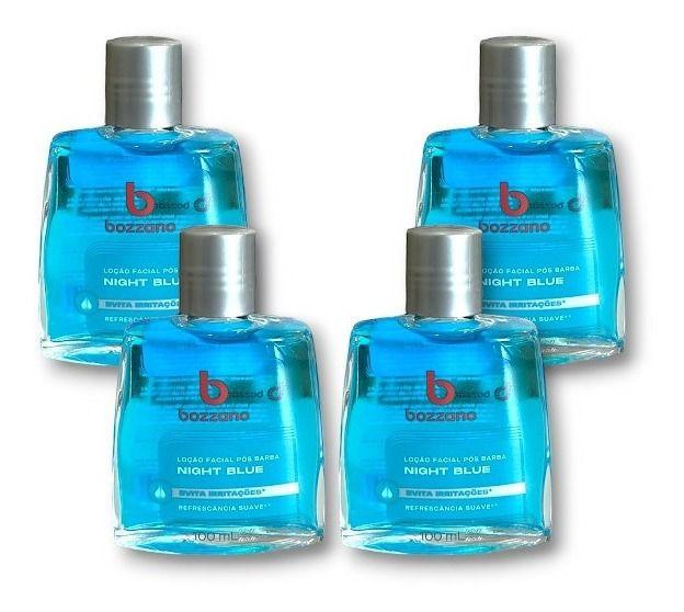 Imagem de Loção Facial Pós Barba Bozzano Night Blue 100ml ( Kit c/ 4 Unid )