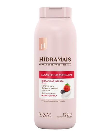 Imagem de Loção Frutas Vermelhas 500ml Hidramais / desodorante corporal intenso