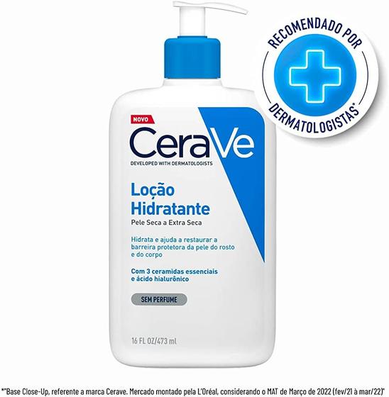 Imagem de Loção Hidratante Com Ácido Hialurônico 473ml CeraVe