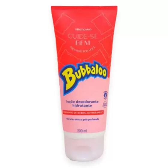 Imagem de Loção Hidratante Corporal Bubbaloo Morango 200ml Oboticário