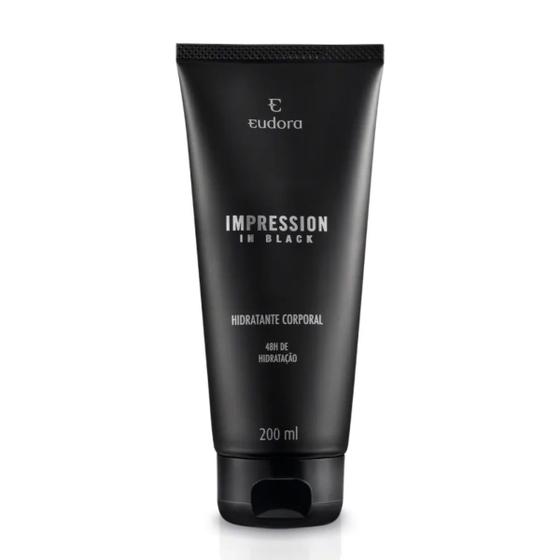 Imagem de Loção Hidratante Corporal Eudora Impression In Black 200ml