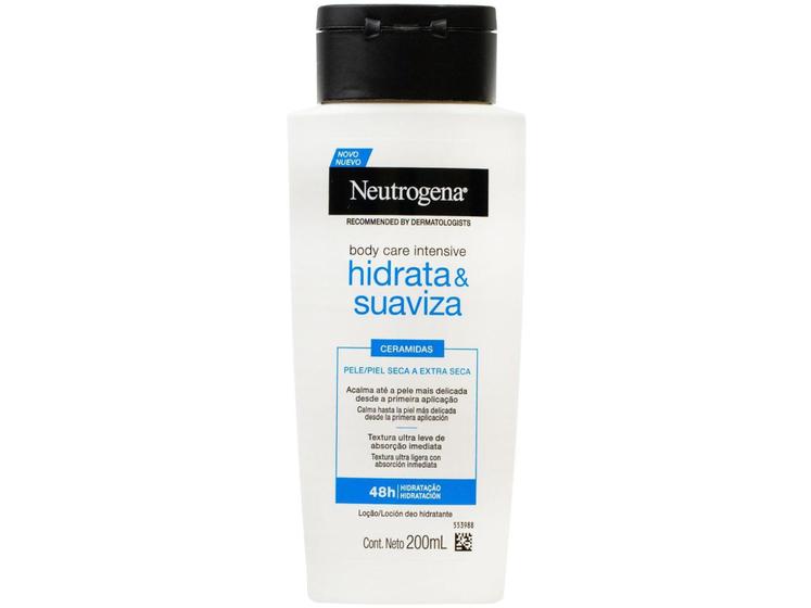 Imagem de Loção Hidratante Corporal para Peles Secas 200ml - Neutrogena Body Care Intensive Hidrata e Suaviza