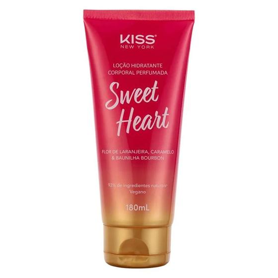 Imagem de Loção hidratante corporal sweet heart 180ml kiss new york lcb02b