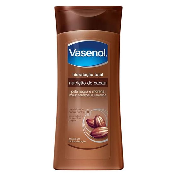 Loção Hidratante Corporal Vasenol Nutrição do Cacau 400ml Menor preço em Loção Hidratante Corporal Vasenol Nutrição do Cacau 400ml