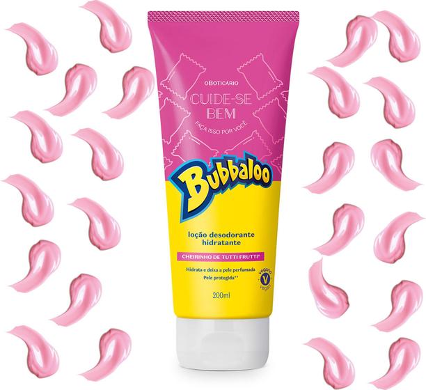 Imagem de Loção Hidratante Desodorante Corporal Cuide-se Bem Bubbaloo TUTTI FRUTTI 200ml