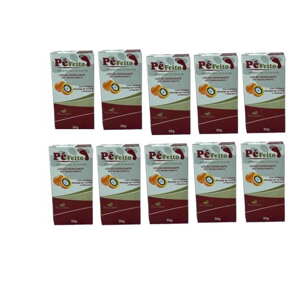 Imagem de Loção Hidratante Pé Feito Antiressecamento 50g - 10 Unidades