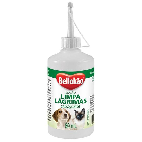 Imagem de Loção Limpa Lágrimas Bellokão Cães e Gatos - 80 mL