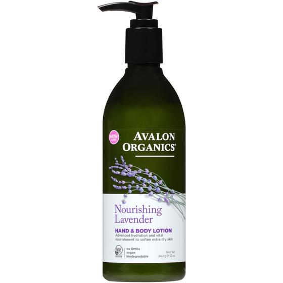 Imagem de Loção para mãos e corpo Avalon Organics Nourishing Lavender 350ml