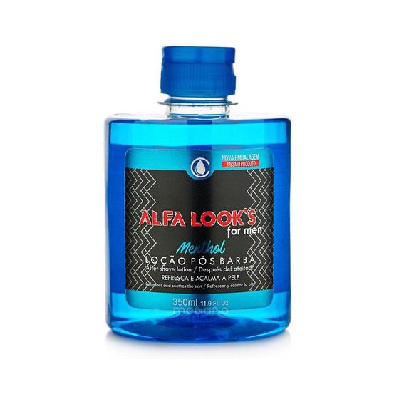 Imagem de Loção Pós Barba Menthol Alfa Looks 350mL