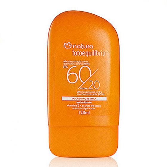 Loção Protetora FPS 60 Fotoequilíbrio 120 ml Menor preço em Loção Protetora FPS 60 Fotoequilíbrio 120 ml