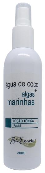 Imagem de Loção Tônica Facial Água de Coco e Algas Marinhas  240ml  Bioexotic