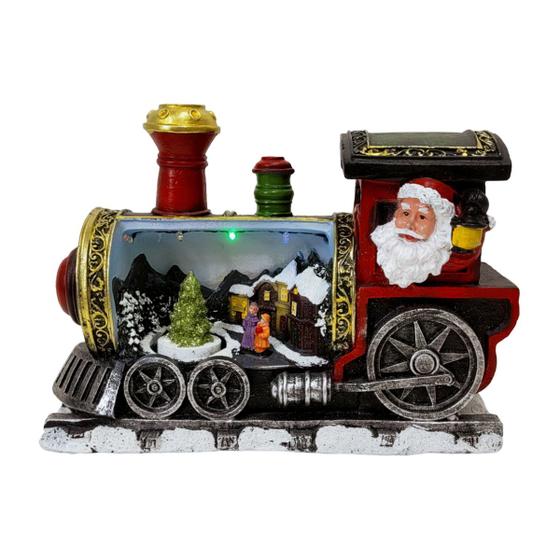 Imagem de Locomotiva Trem De Natal Com Cena Papai Noel Música E Luz LED NTD23007