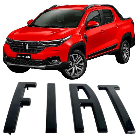 Imagem de Logo Aplique Emblema Grade Parachoque Fiat Strada 2021 2022 2023