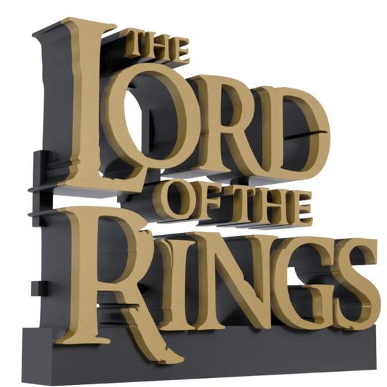 Imagem de Logo Decorativo Senhor dos Anéis The Lord of the Rings Decoração Mesa Estante