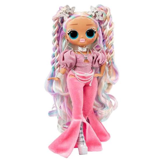 Imagem de LOL Surprise OMG Fashion Show Hair Edition Twist Queen Fashion Doll com Mousse Mágico, Cabelo Transformador, Acessórios de Cabelo, Bonecas de Moda Colecionáveis, Fashion Toy Girls 4 anos ou mais, boneca de 10 polegadas