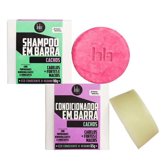 Imagem de Lola Cosmetics Cachos Kit  Shampoo em Barra + Condicionador em Barra