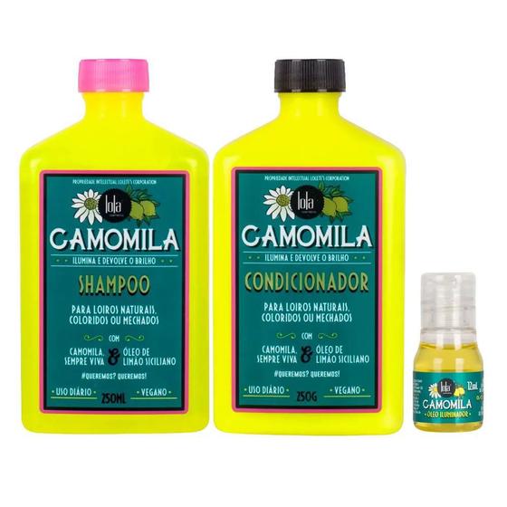 Imagem de Lola Cosmetics Camomila Kit - Shampoo + Condicionador + Óleo
