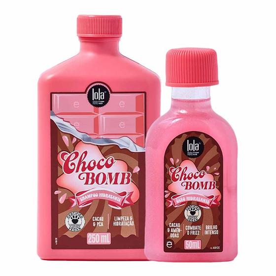 Lola Cosmetics Chocobomb Kit – Óleo + Shampoo para Todos os Tipos de Cabelos – Lola From Rio