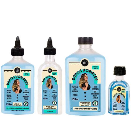 Lola Cosmetics Danos Vorazes Kit Booster + Finalizador + Shampoo + Oleo – Lola From Rio