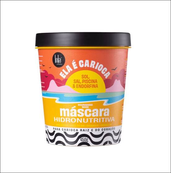 Masque Capillaire Hidronutritif Lola From Rio - 450gr, Nourrissant, Pour Cheveux Secs, Vegan
