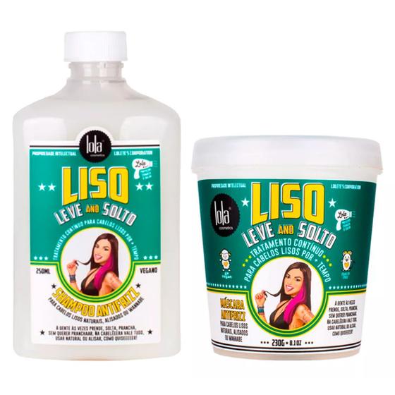 Lola Cosmetics Liso, Leve e Solto Kit - Máscara + Shampoo Menor preço em Lola Cosmetics Liso, Leve e Solto Kit - Máscara + Shampoo