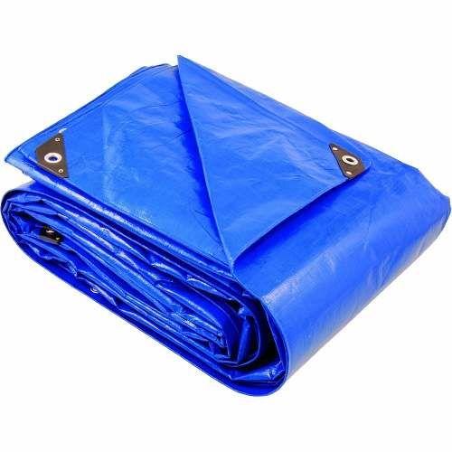Imagem de Lona azul 6x1,5 mt cinta de reforço + argolas com 350micra
