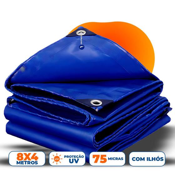Lona Azul Carreteiro Caminhão Piscina Impermeável 8x4 Metros Cobertura Grande Menor preço em Lona Azul Carreteiro Caminhão Piscina Impermeável 8x4 Metros Cobertura Grande