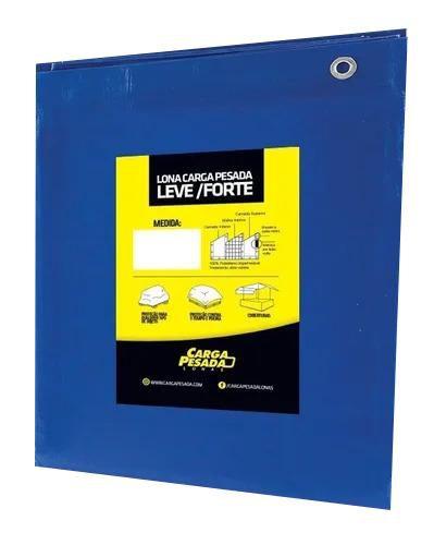 Imagem de Lona Barraca De Feira Azul 300 Micras Impermeável 8x9 / 9x8