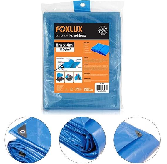 Imagem de Lona carreteiro  foxlux polietileno azul 6x4