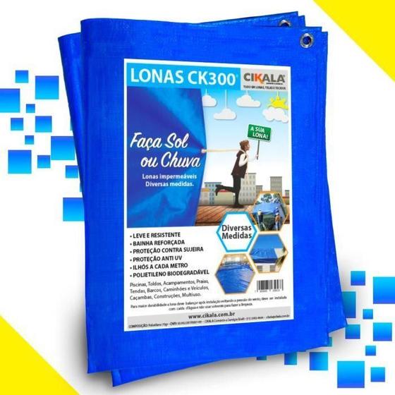 Imagem de Lona CK300 Azul 6x1.5 Metros Polietileno