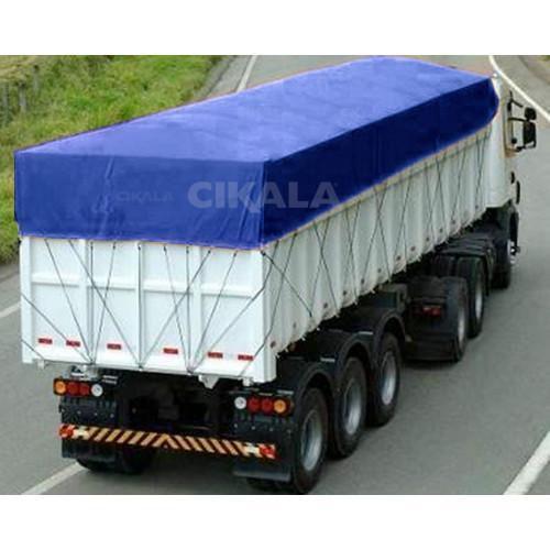 Imagem de Lona Ck600 Azul 6x4 Metros em Pvc Com Ilhós em Latão Para Caminhão e Transporte de Carga em Geral