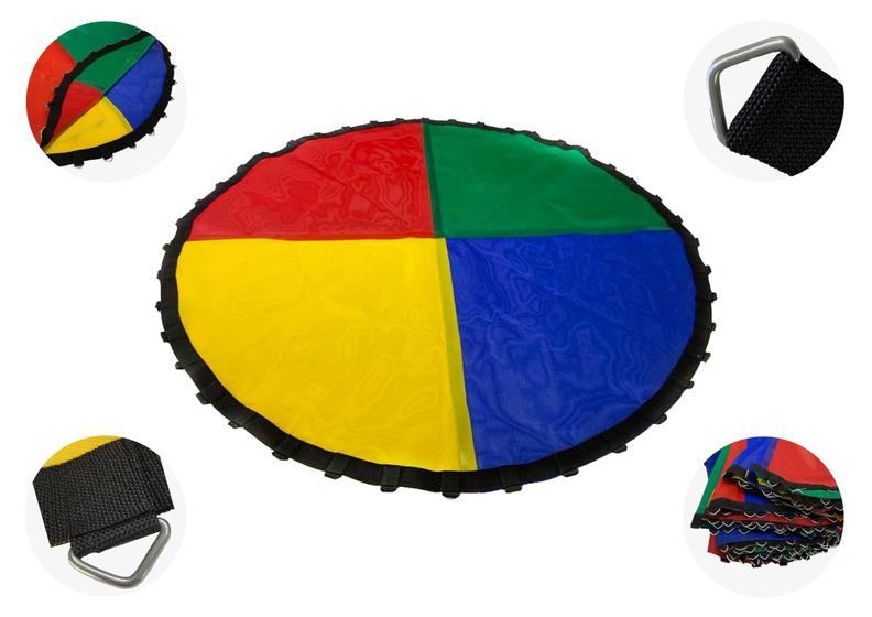 Imagem de Lona de salto para cama elástica de 3,66 com 64 ganchos - molas 18 cm