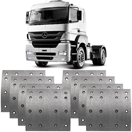 Imagem de Lona Freio MAN TGX Mercedes Benz Axor OF1618 Traseira Fras-Le MB188